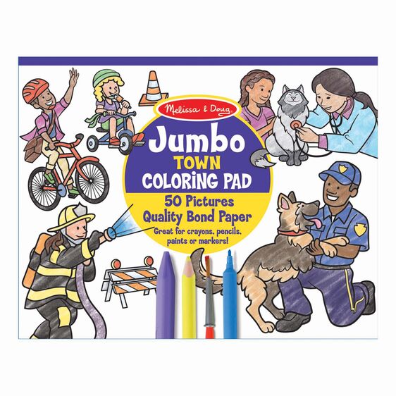 Town Jumbo Coloring Pad-30250