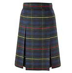 Plaid 55 Kick Pleat Skirt