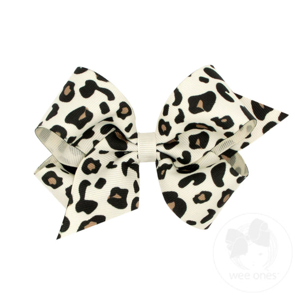 Medium Leopard Print Bow