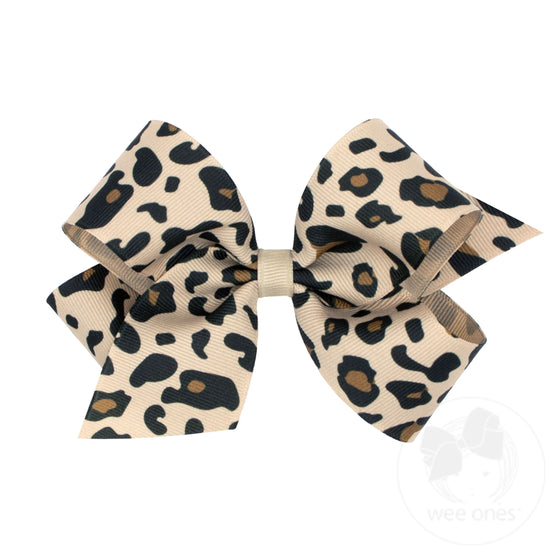 Medium Leopard Print Bow