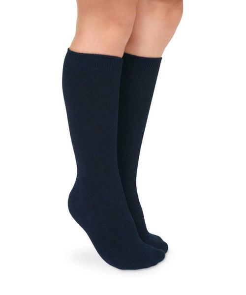 White Knee High Socks-2 pack (White or Navy)
