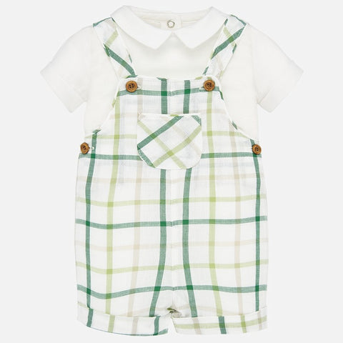 Green Plaid Shortall