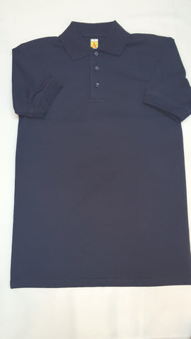 Jersey Knit Short Sleeve Polo-Unisex-Red, White or Navy