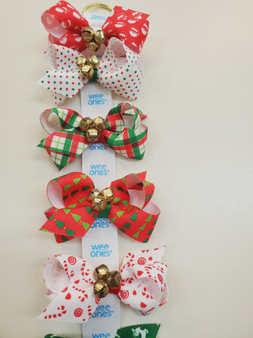 Assorted Mini Christmas Bow w/bells