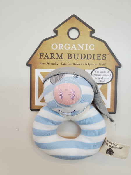 Organic Farm Buddies Ring Rattle