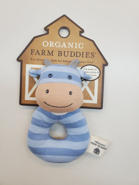 Organic Farm Buddies Ring Rattle