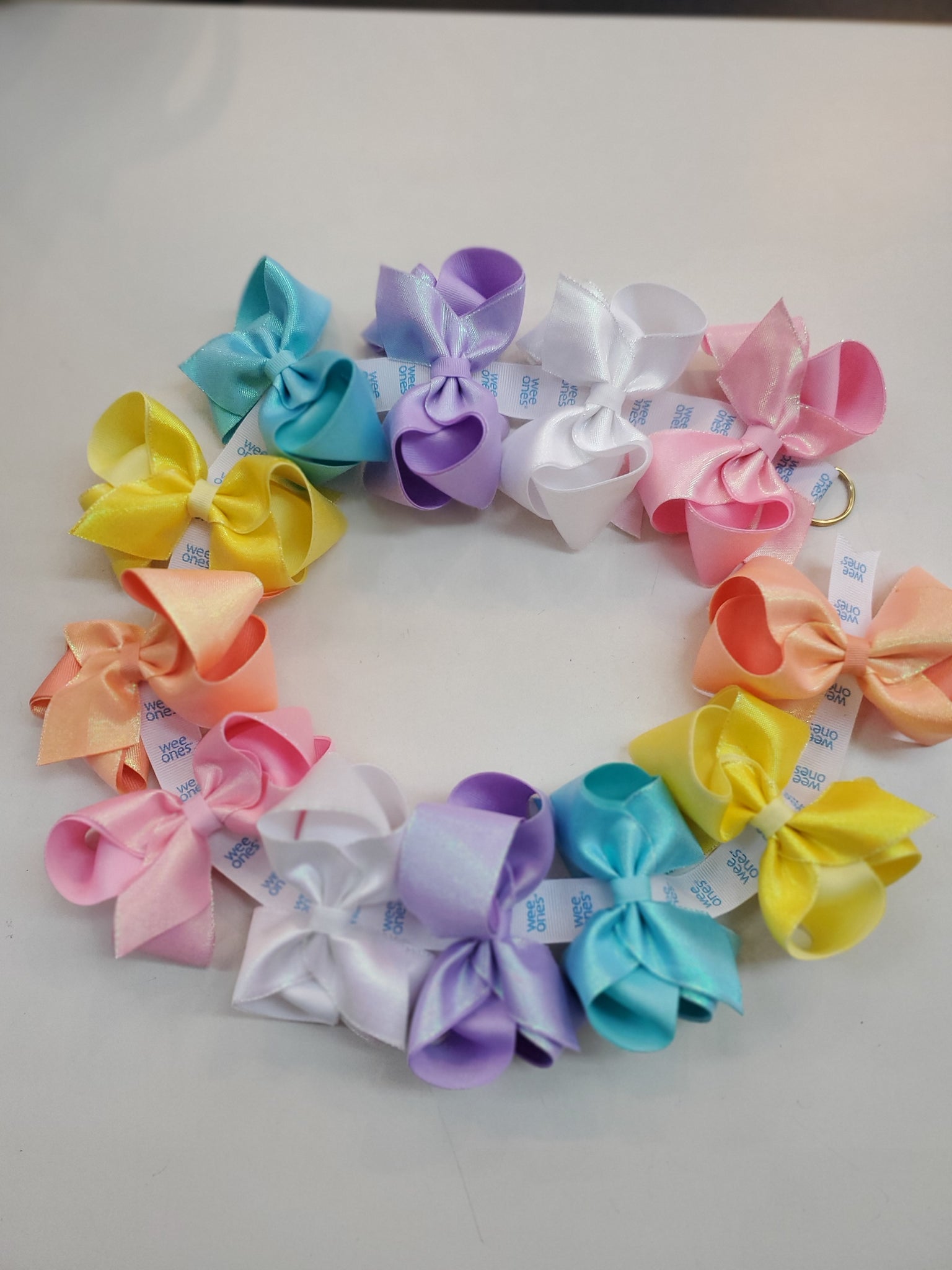 Medium Iridescent Shimmer Overlay Bow