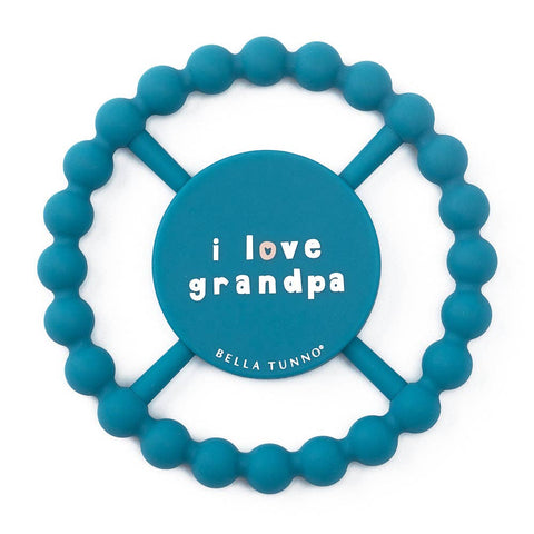 Bella Tunno - I Love Grandpa Happy Teether: Blue
