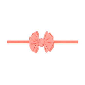Baby Bling Bows - BABY FAB SKINNY: coral