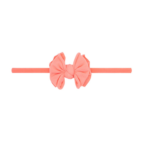 Baby Bling Bows - BABY FAB SKINNY: coral
