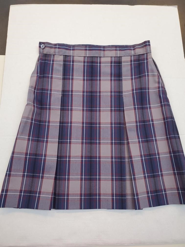Plaid Kick Pleat Skirt (Plaid 53)
