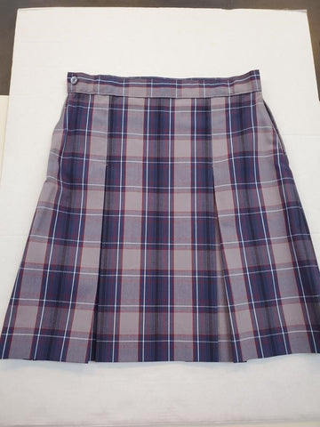 Plaid Kick Pleat Skirt (Plaid 53)