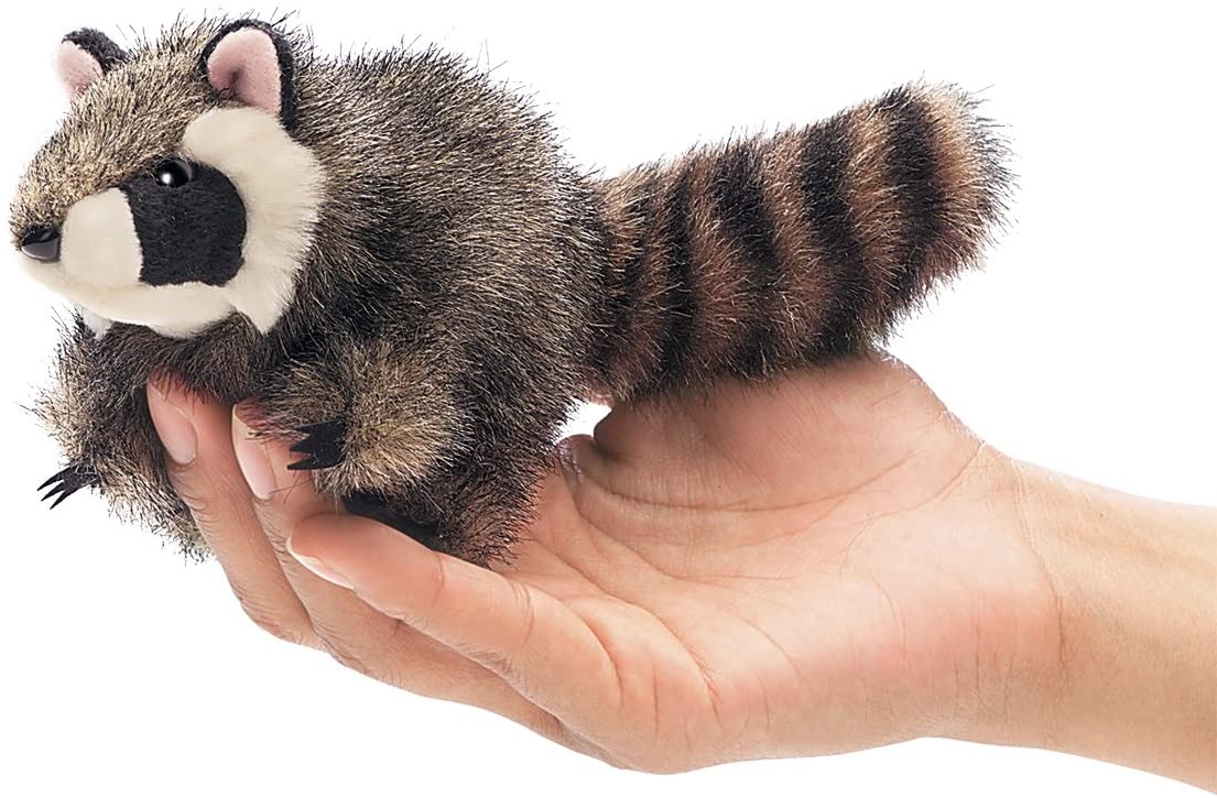 Mini Raccoon Finger Puppet