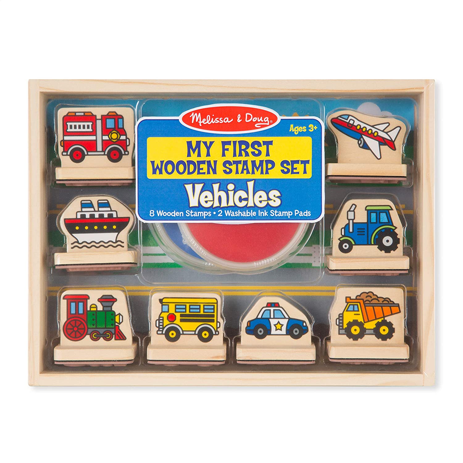 My First Wooden Stamp Set-Vehicles