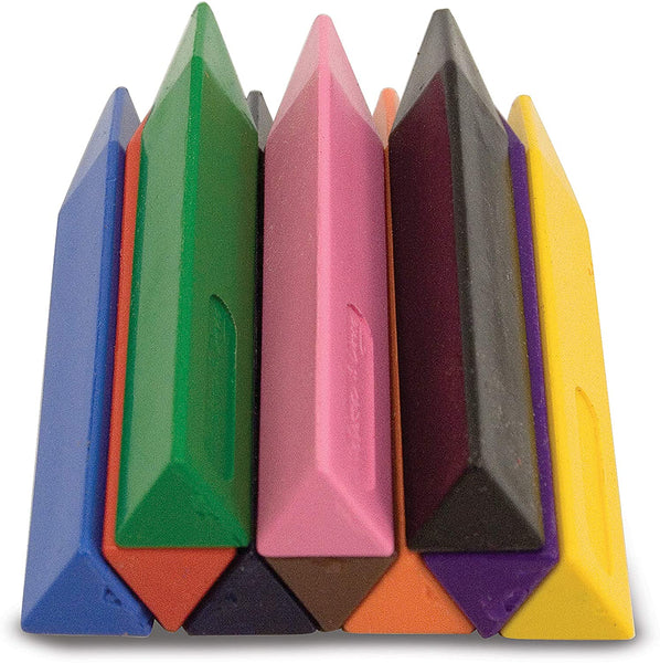 10 jumbo triangle crayons-4148