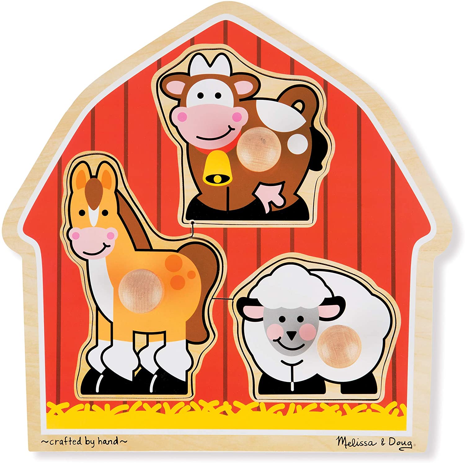 Barnyard Animals Jumbo Knob Puzzle