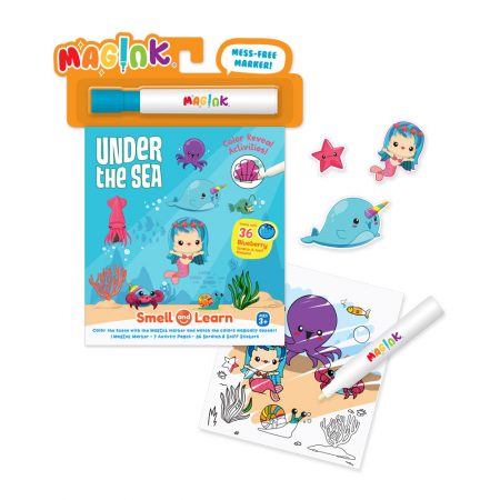 Magink-Mess Free Marker with Scented Stickers Activity Book