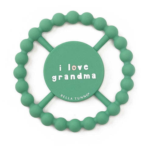 Bella Tunno - I Love Grandma Happy Teether: Green