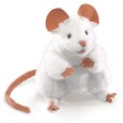 White Mouse Puppet