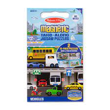 Vehicles Magnetic Take Along Puzzle