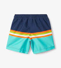 Turtle Stripes Swim Trunks