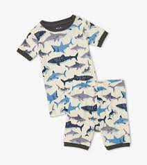 Shark School Organic Cotton Short Pajamas