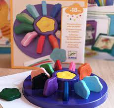 Djeco-12 Flower Crayons