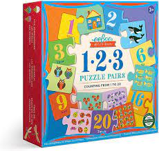 1-2-3 Puzzle Pairs: Counting from 1 to 20