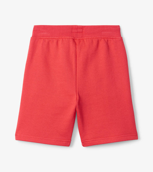 Nautical Red Terry Shorts