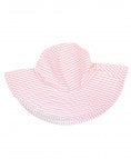 Pink Seersucker Swim Hat