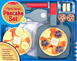 Wooden Flip & Serve Pancake Set