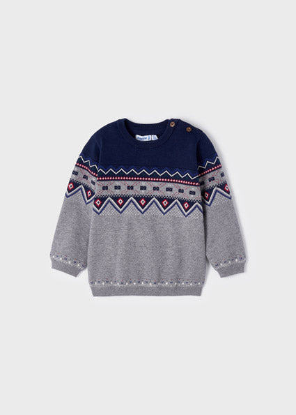 Grey/Navy Sweater