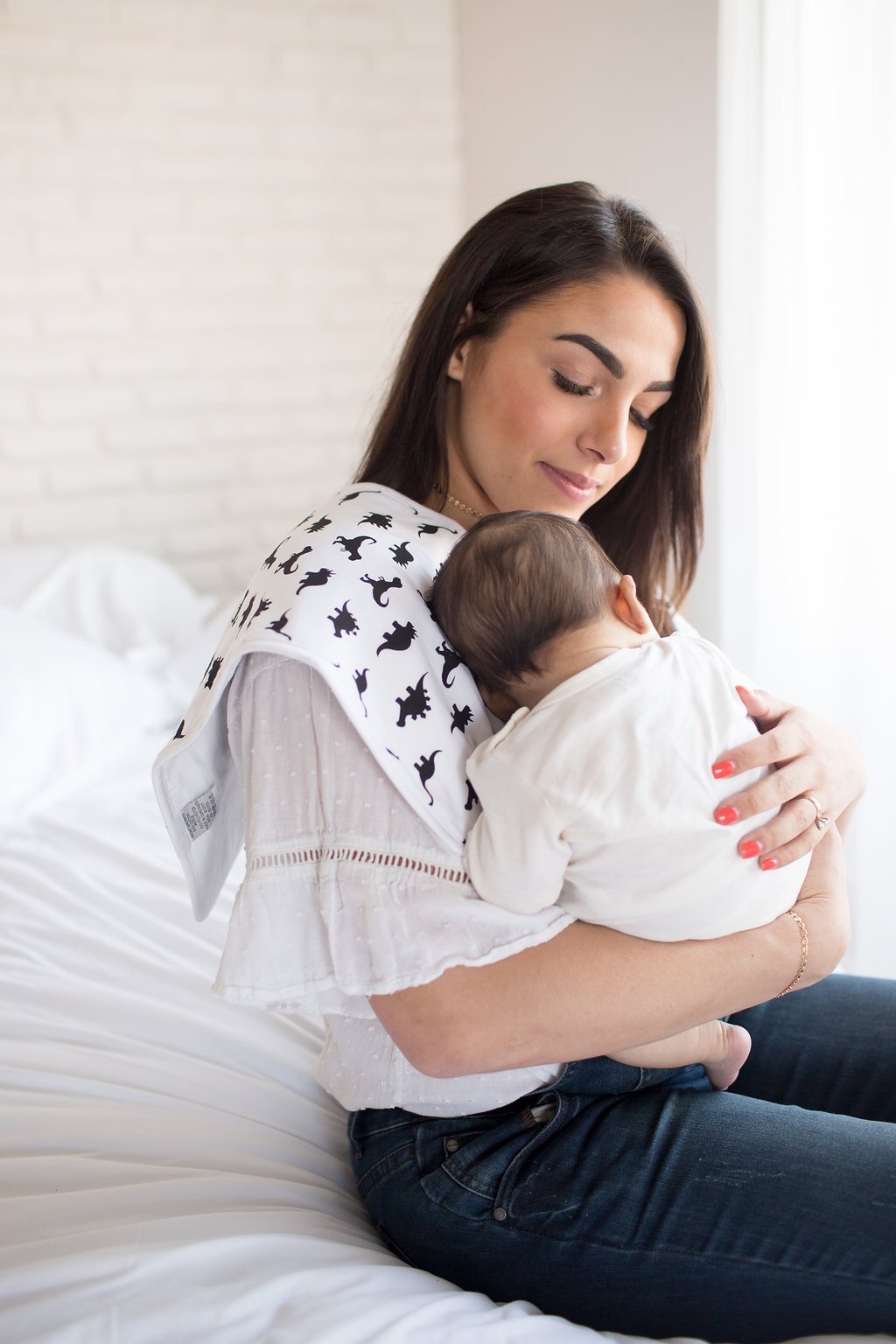 Copper Pearl Burp Cloths