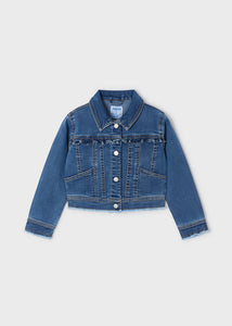 Ruffle Denim Jacket