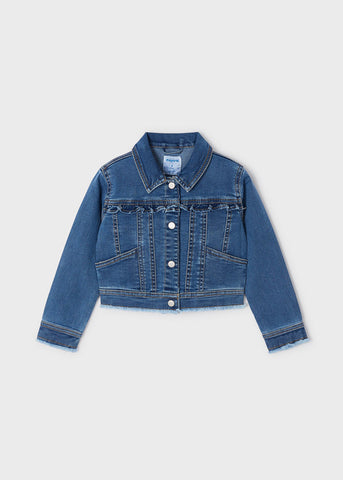 Ruffle Denim Jacket