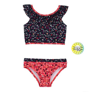 Navy Floral Tankini