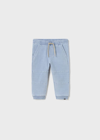 Light Denim Wash Jogger Pants